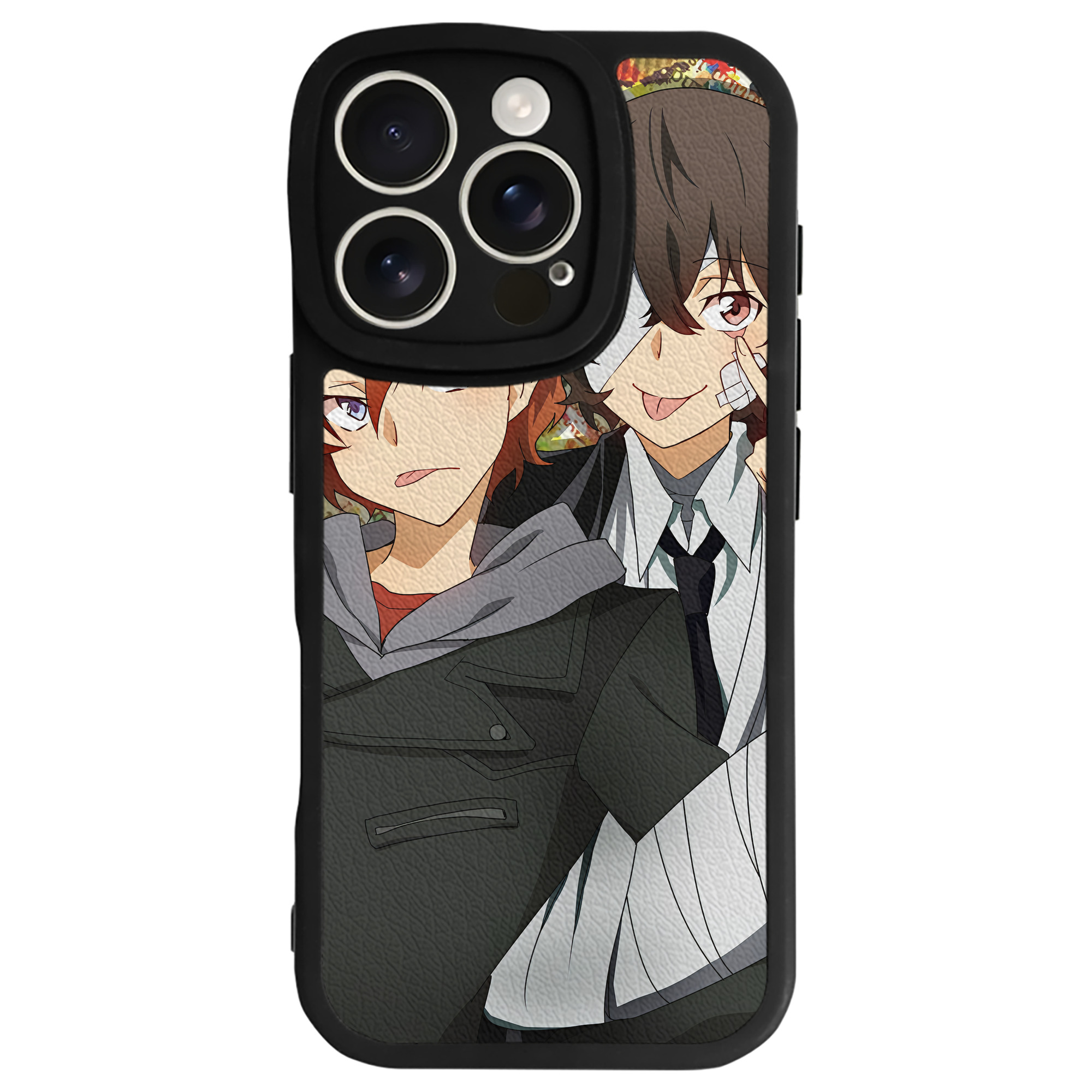 （画像用） 文豪ストレイドッグス Bungo Stray Dogs 【iPhone 16シリーズ対応】シリコンスマホケース（レザー調） 材質：シリコン